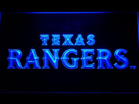 Texas Rangers Text LED Neon Sign